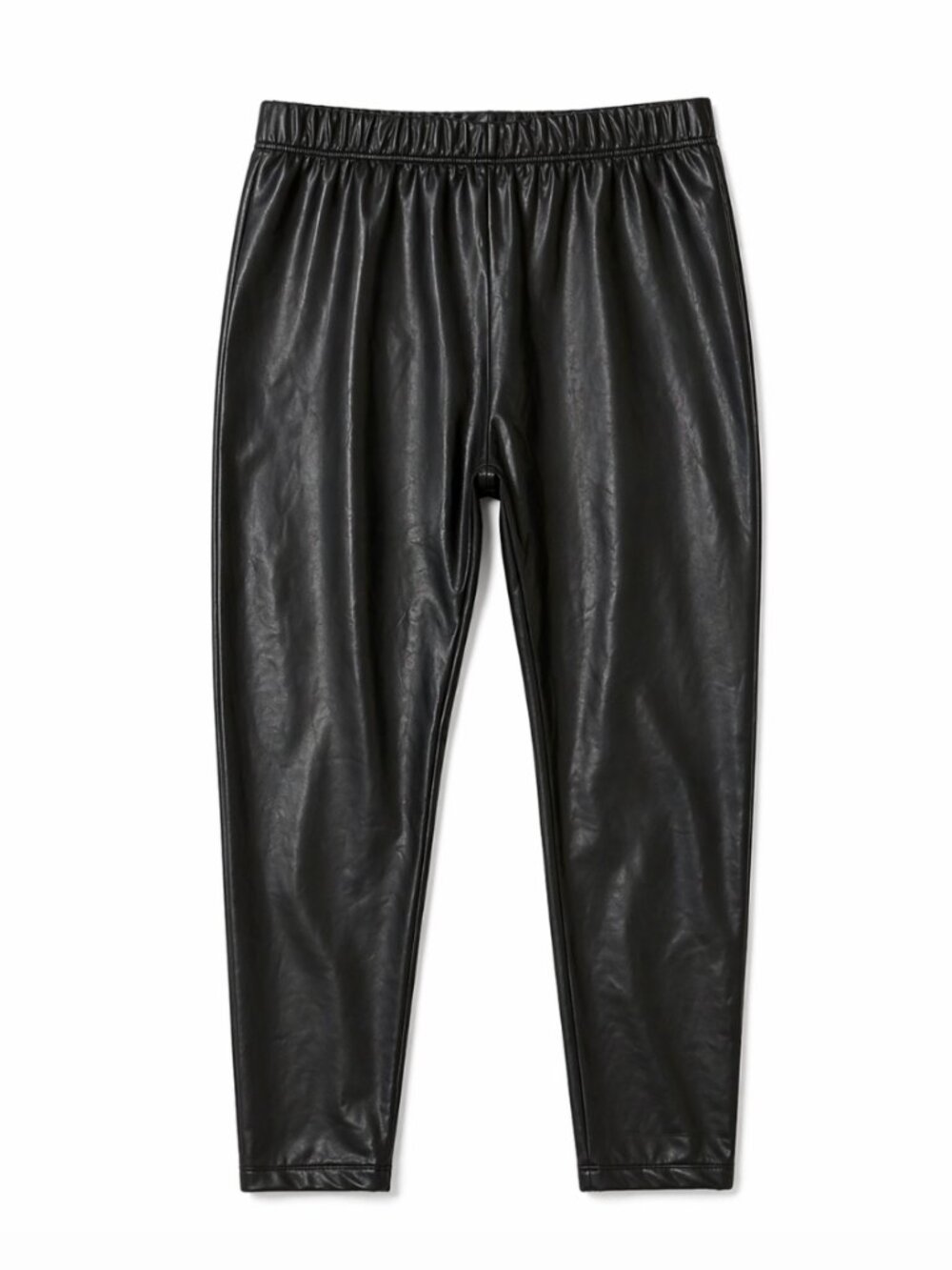 Old Navy Black Vegan Leather High Rise Jogger Pants XXL